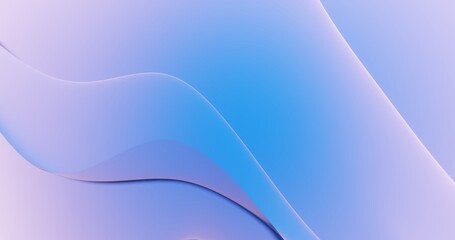 Abstract blue background curved pattern in design 3d render