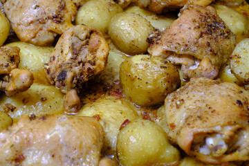 meal with chicken and potato