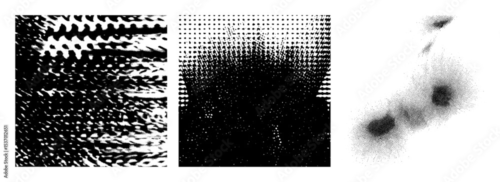 Poster vector abstract halftone create dynamic visual textures.