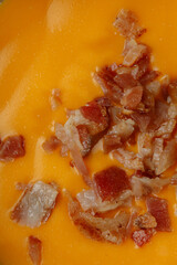 macro food texture in warm shades cheese sauce
