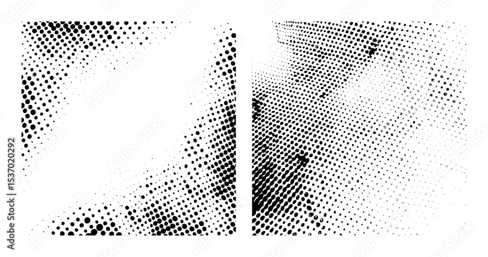 Poster vector dynamic halftone dots create abstract gradient .