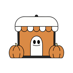 illustration of a brown bread with butter