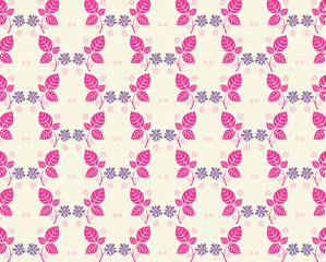 Small pink flowers print design for textile background and coverbook