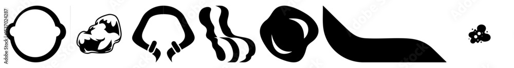 Poster vector abstract flowing shapes create a dynamic vector .