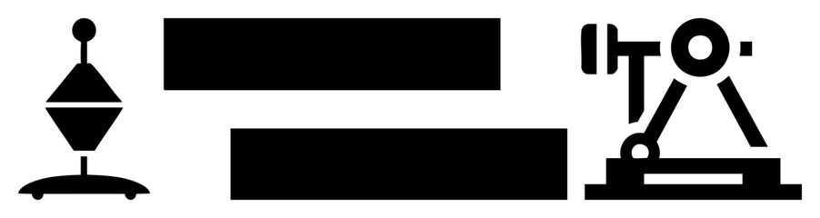 Vector Awards statuettes and rectangular blocks .