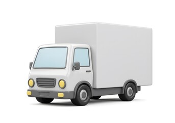 Cartoon delivery truck illustration