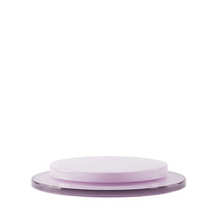 3D lavender round display podium