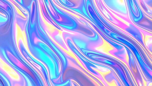 Abstract holographic neon foil background, holographic paper blurred background,