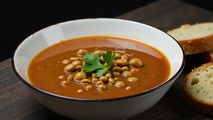 Rustic Vegan Lentil Soup