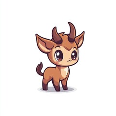 Cute cartoon fawn character