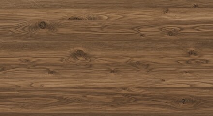 Naklejka premium Detailed close up of a rustic brown wooden surface showcasing its natural grain