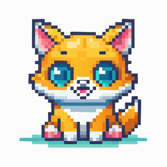 Obraz premium 目の大きい可愛らしい仔犬ねこ 