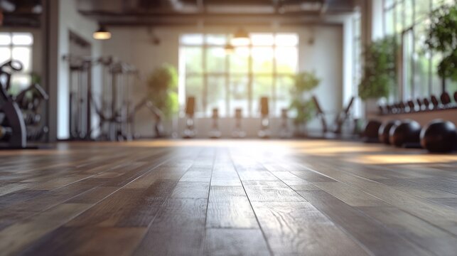 Morning workout session in modern gym fitness center interior design bright environment low angle view wellness concept