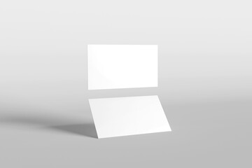 Naklejka premium Blank minimalist business card mockup
