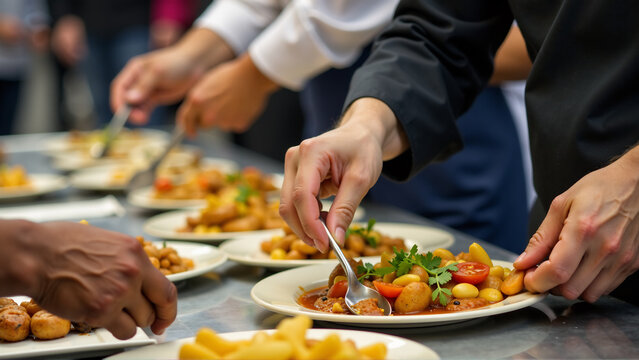 Hands Serving Deliciousness - Powered by Adobe