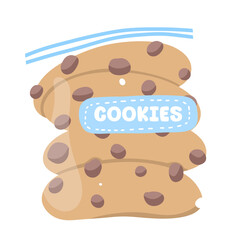 Cute milk and cookie png