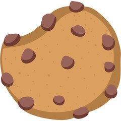 Cute milk and cookie png