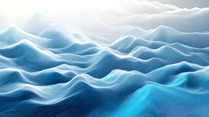 Abstract Blue Ripple Dynamic Background Visual Effect
