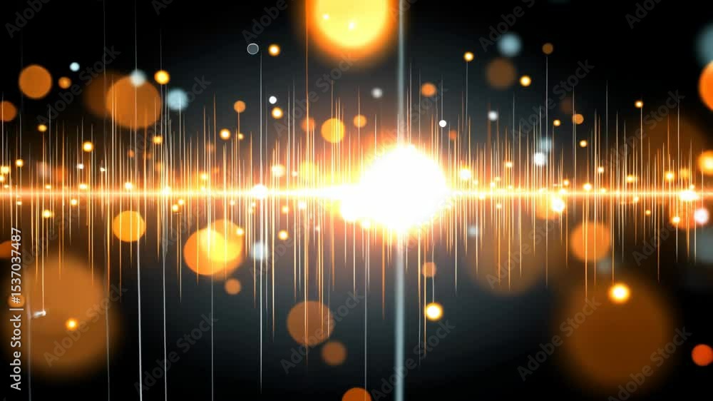 Fototapete light patterns create a mesmerizing display in a dark setting with colorful bokeh effects during a n