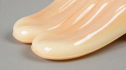 Abstract Smooth Beige Sculptures Closeup Photography