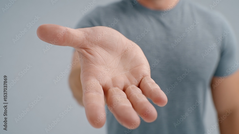 Poster dynamic hand movement in a race clean studio setting motion capture isolated viewpoint on expression