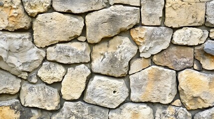 Obraz premium Rough Textured Stone Wall Background, Irregular Rock Masonry