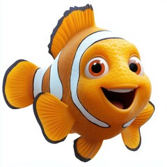 Clownfish swimming happily in a vibrant underwater habitat during a sunny day