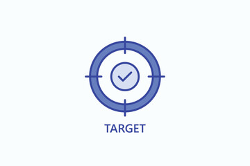 Target Icon Or Logo Isolated Illustration