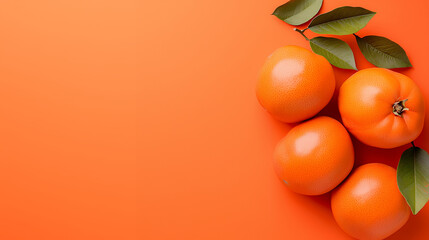 tomatoes on orange background
