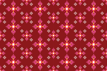 pattern with red hearts