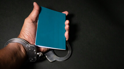 handcuffs and  Pasport