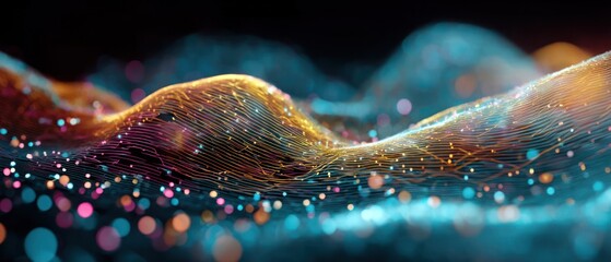 Abstract data wave pattern