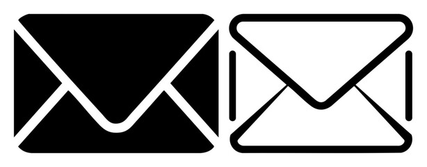 Vector Geometric envelope showcase modern communication designs.