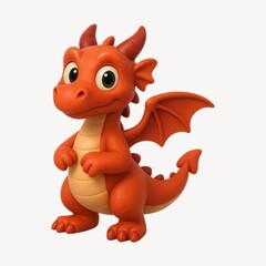 Cute cartoon dragon illustration.
