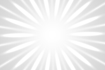 Radiant Burst of White Light on Grey Background. Wallpaper. Bg. Vector Illustration