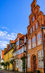 historic buildings at the olt town of Luebeck - germany
