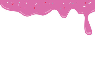 Pink frosting liquid dripping bakery sugar frame background  (20250616104708).eps