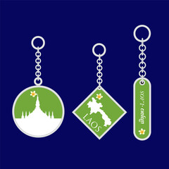  keychain set design in Vector, holder for key