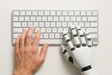 Human robot collaboration keyboard