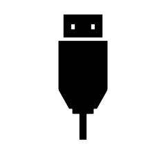 usb flash drive, Black USB Icon for Data Transfer Device Design