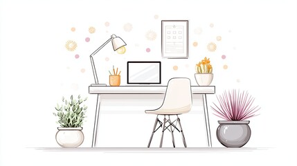 Dorm Room Aesthetic Study Corner showing cozy desk with lamp and wall pinboard, space below for text