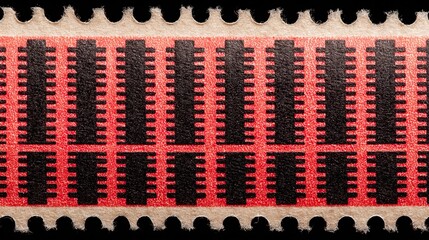Stamp perforation row background with paper edge teeth, philatelic detail.