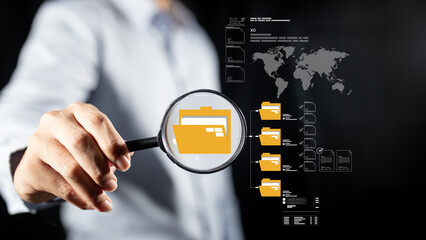 Efficient document management system supports enterprise workflow by combining file access, database planning, resource allocation and data analysis for business growth