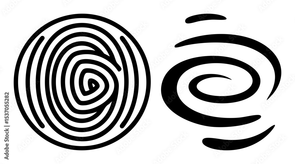 Poster vector abstract spiral designs showcase dynamic circular illustrations.