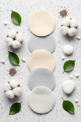 Natural Cotton Rounds for Makeup Removal And Skincare Routine