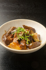 茄子の肉味噌炒め