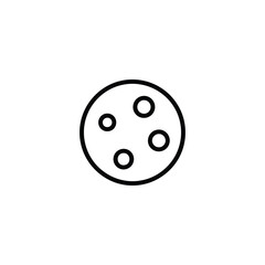 Cratered Moon Surface Lunar Icon