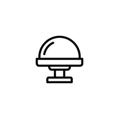 Dome Security Camera Surveillance Icon