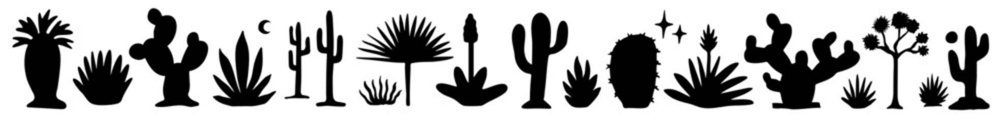 Desert plants collection, cactus set, hand drawn vector collection  © Lisa