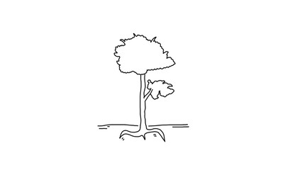 vector illustration of a tree